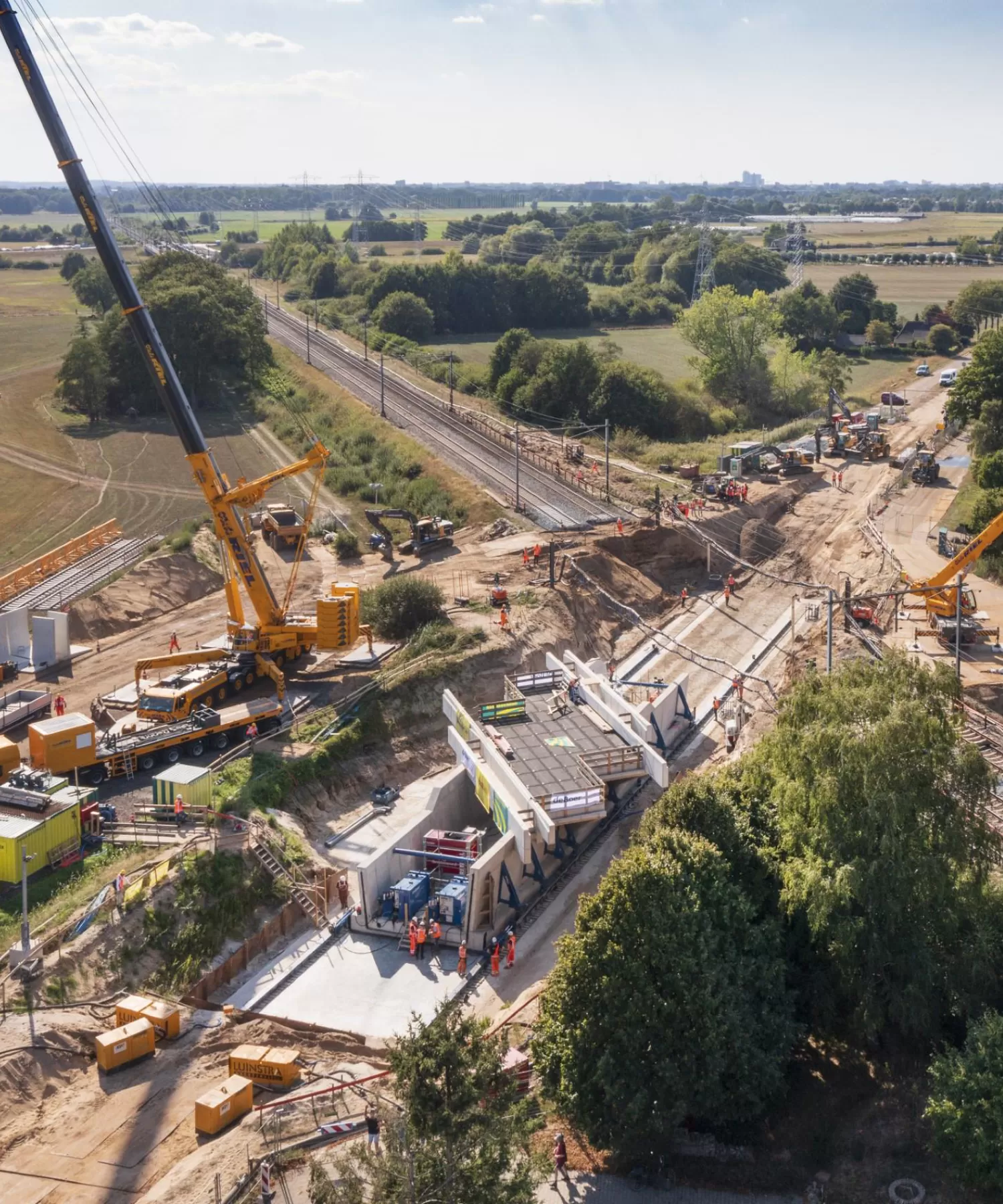 Vechtdalverbinding, viaduct wordt geplaatst